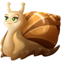 Graceful snail. Home pet. Cute clam with pretty eyes. Love to animals. Domesticated snail png