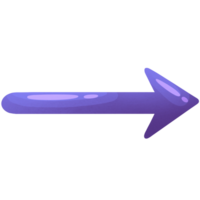 Arrow right. Flat direction icon. Pointer for website. Interface element purple colors. png