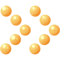 pil höger. prickar form dubbel- riktning ikon. pekare för hemsida. gränssnitt element orange färger. png