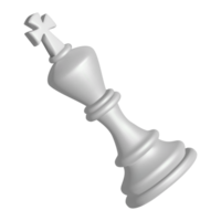 wit koning figuur is voor spelen schaak en ontwikkelen intelligentie- of strategisch denken png