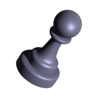 Black pawn piece for playing chess and developing intelligence or strategic thinking png