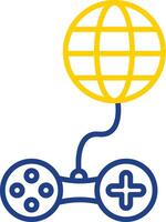 Internet Line Two Colour Icon Design vector