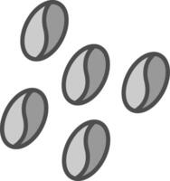 Coffee Line Filled Greyscale Icon Design vector