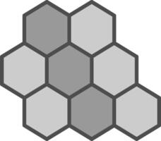 Bee Hive Line Filled Greyscale Icon Design vector