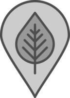 Locally Grown Line Filled Greyscale Icon Design vector
