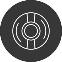 Cd Line Inverted Icon Design vector