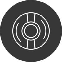 Cd Line Inverted Icon Design vector