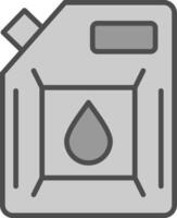 Biodiesel Engine Line Filled Greyscale Icon Design vector