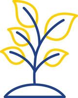 Plant Line Two Colour Icon Design vector