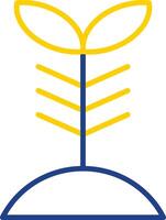 Plant Line Two Colour Icon Design vector