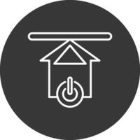 Upload Line Inverted Icon Design vector