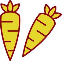 Carrots Vintage Icon Design vector