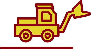 Loader Truck Vintage Icon Design vector