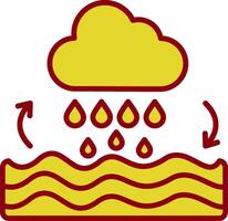 Water Cycle Vintage Icon Design vector