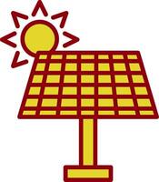 Solar Energy Vintage Icon Design vector