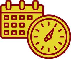 Timing Vintage Icon Design vector