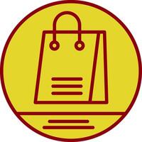 Shopping Bag Vintage Icon Design vector