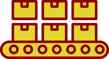 Conveyor Vintage Icon Design vector