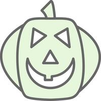 Halloween Pumpkin Fillay Icon Design vector