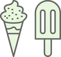 Ice Cream Fillay Icon Design vector