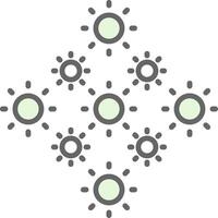 Lights Fillay Icon Design vector