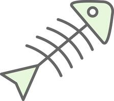 Rotten Fish Fillay Icon Design vector