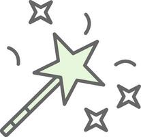 Magic Wand Fillay Icon Design vector