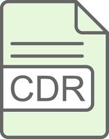 CDR File Format Fillay Icon Design vector