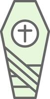 Coffin Fillay Icon Design vector