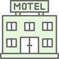 motel relleno icono diseño vector