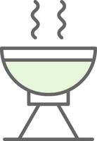 Grill Fillay Icon Design vector