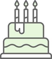 Cake Fillay Icon Design vector