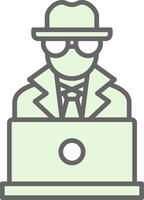 spyware Fillay Icon Design vector