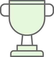 Trophy Fillay Icon Design vector