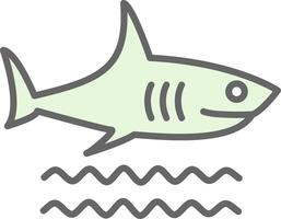 Shark Fillay Icon Design vector