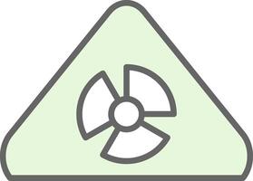 Radioactive Fillay Icon Design vector