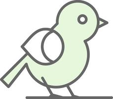 Bird Fillay Icon Design vector