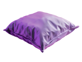 purple color pillow, 3d illustration element png