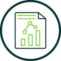Paper Line Circle Icon Design vector