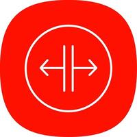 SPLIT Line Curve Icon Design vector