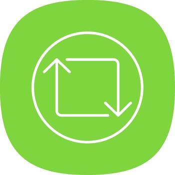 lazo línea curva icono diseño vector