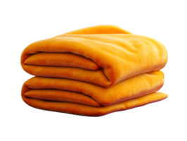 pile of orange blankets, 3d illustration element png