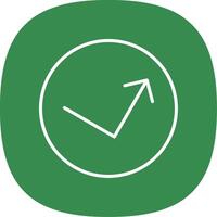 Bounce Line Curve Icon Design vector