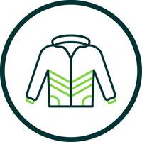 Coat Line Circle Icon Design vector