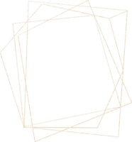 Gold geometrisch Rahmen png