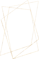 Gold Geometrical Frame png