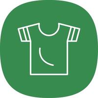 Shirt Line Curve Icon Design vector