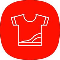 Shirt Line Curve Icon Design vector