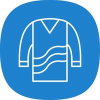 Sweater Line Curve Icon Design vector