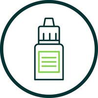 Serum Line Circle Icon Design vector